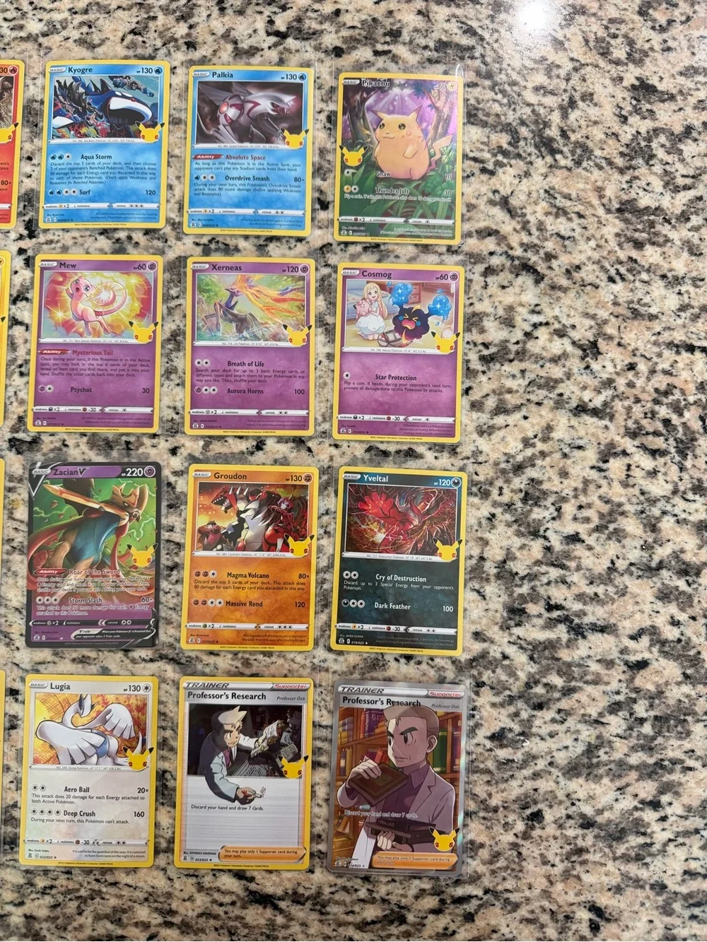 Pokémon 25th Celebration 20 Card Lot + 2 bonus cards